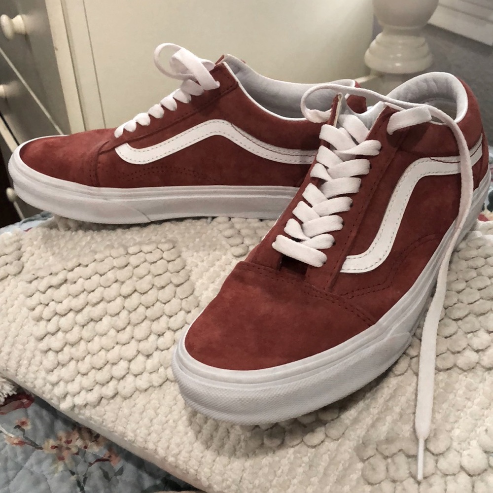 Velvet Orange/ Redish Vans